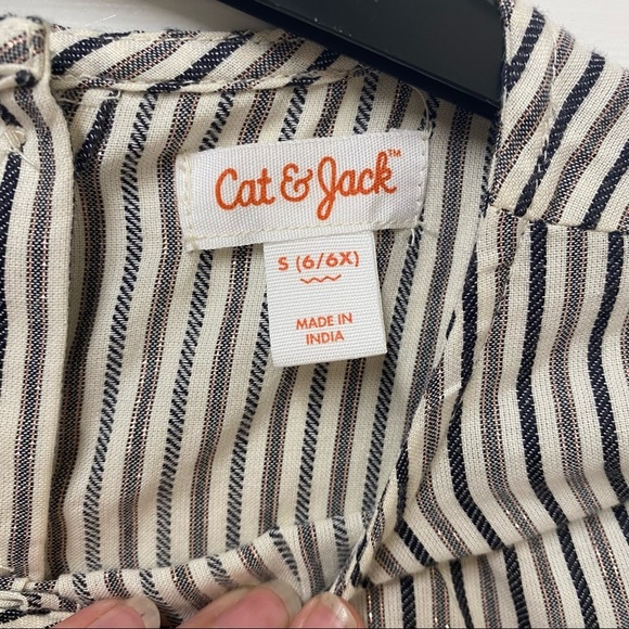 Cat & Jack Long Sleeve Shine Striped Top NWT - Picture 5 of 7